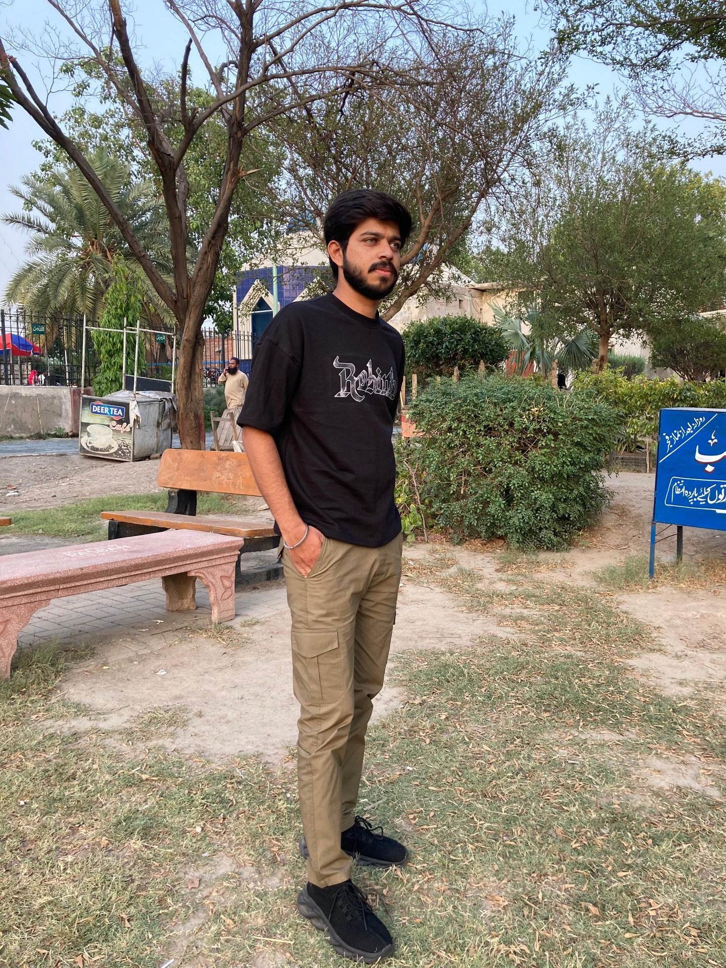 BLACK Oversized Tee DTF